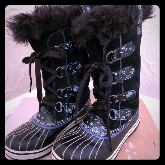 Sorel Youth Tofino Print Waterproof Lined Boots - Picture 1 of 6